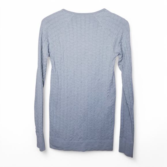 Athleta Epitomize Long Sleeve Top Quilted Pucker Running - Size M - Picture 5 of 6